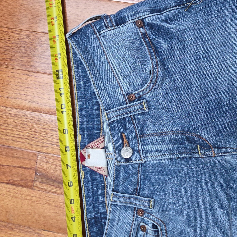 Lucky Brand Low Rise Light Wash Bootcut Jeans Whiskered Sz 26 - Picture 16 of 16